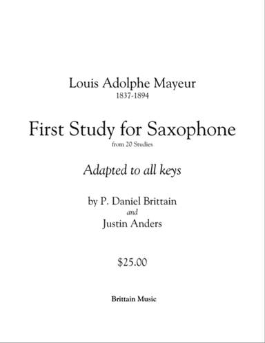 Meyeur 1st Study for Saxophone