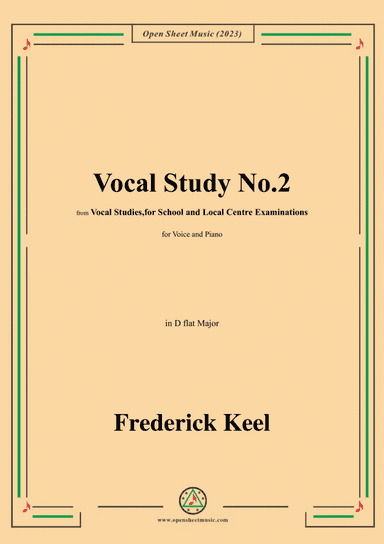 Keel-Vocal Study No.2,in D flat Major