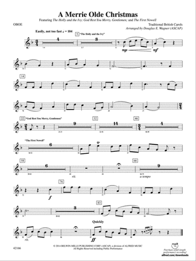 A Merrie Olde Christmas: Oboe