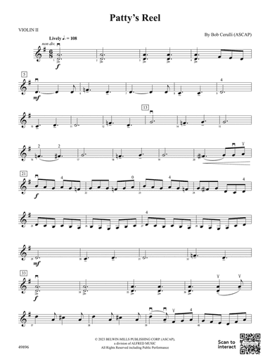 Patty's Reel: 2nd Violin