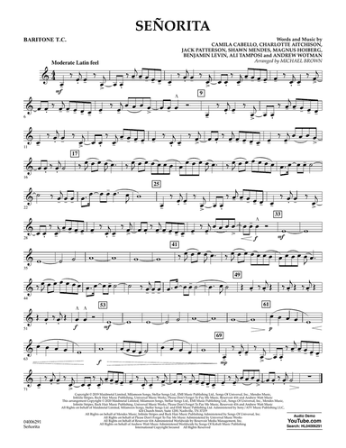 Señorita (arr. Michael Brown) - Baritone T.C.