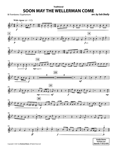 Soon May the Wellerman Come (for Brass Quintet) (arr. Seb Skelly) - Bb Trombone / Euphonium T.C.