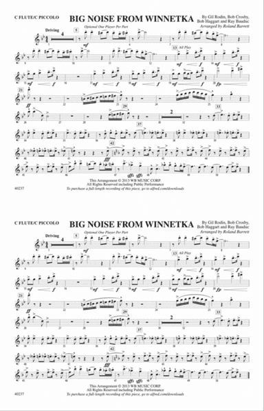 Big Noise from Winnetka: Flute