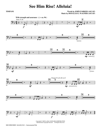 See Him Rise! Alleluia! - Timpani
