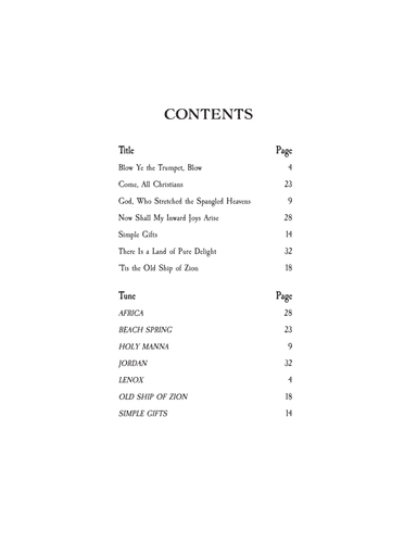 Blow Ye the Trumpet, Blow: Seven Early American Hymns for Organ