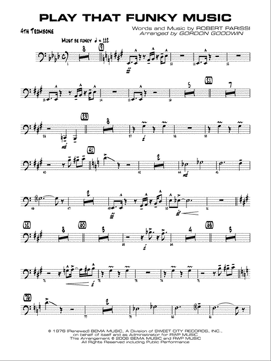 Play That Funky Music: 4th Trombone