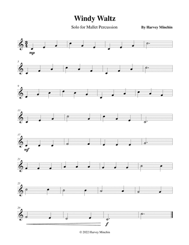 Windy Waltz For Solo Mallet Percussion
