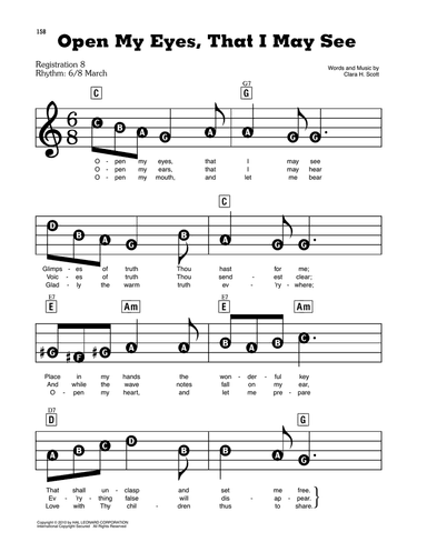 Open My Eyes, That I May See