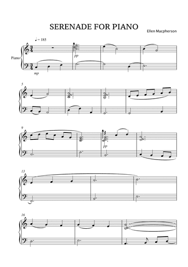 Serenade for Piano