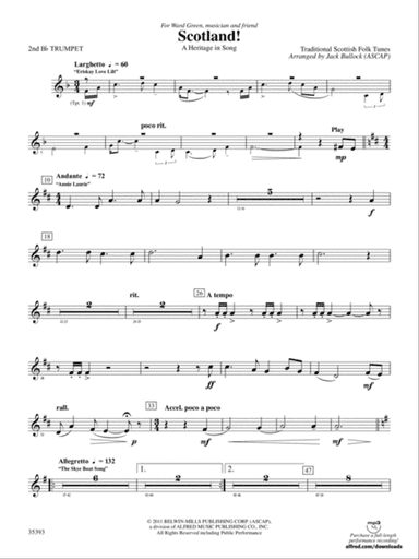 Scotland!: 2nd B-flat Trumpet