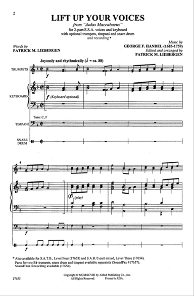 Lift Up Your Voices (from Judas Maccabeus)
