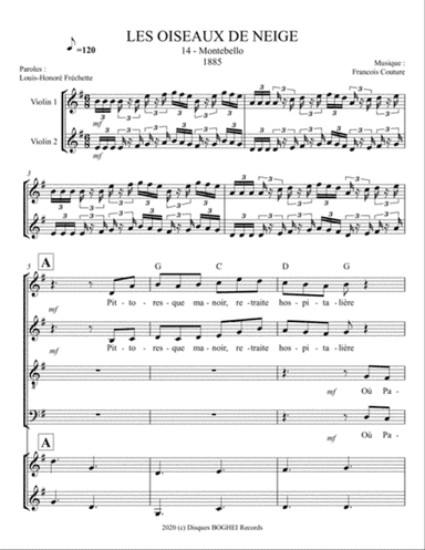 LES OISEAUX DE NEIGE - Montebello