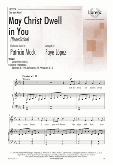 May Christ Dwell in You