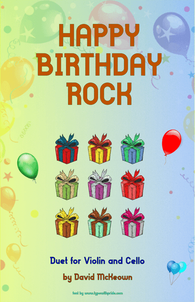 Happy Birthday Rock, for Violin and Cello Duet