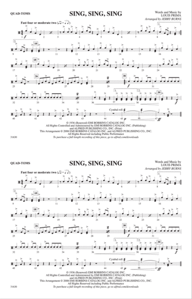 Sing, Sing, Sing: Quad-Toms