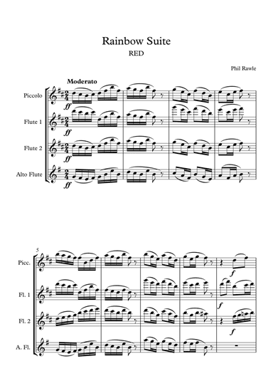 Rainbow Suite - Flute Quartet