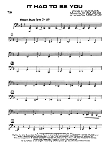 It Had to Be You: Tuba