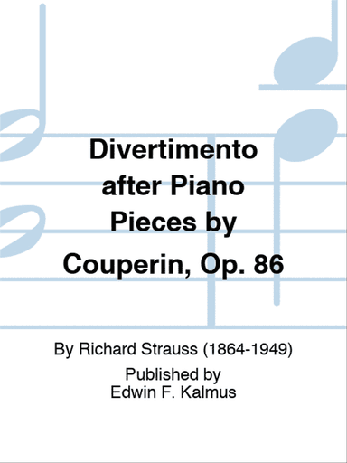 Divertimento after Piano Pieces by Couperin, Op. 86