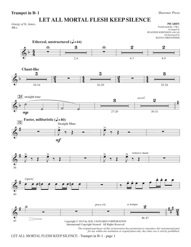 Let All Mortal Flesh Keep Silence - Bb Trumpet 1