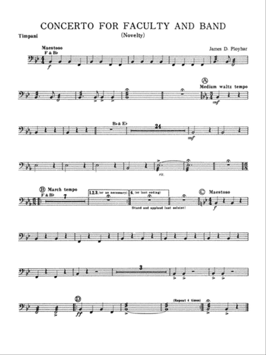 Concerto for Faculty and Band: Timpani