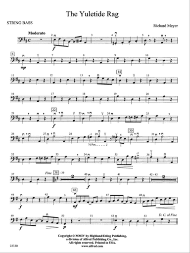 The Yuletide Rag: String Bass
