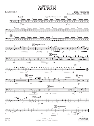 Obi-Wan (arr. Michael Brown) - Baritone B.C.