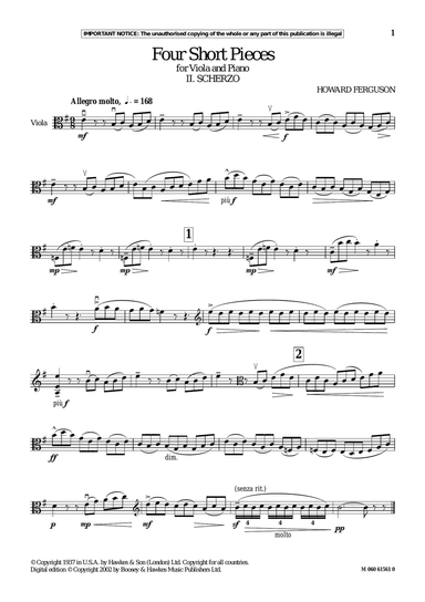 II. Scherzo (from Four Short Pieces)