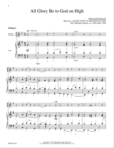All Glory Be to God on High (Allein Gott in der Höh) (Downloadable)