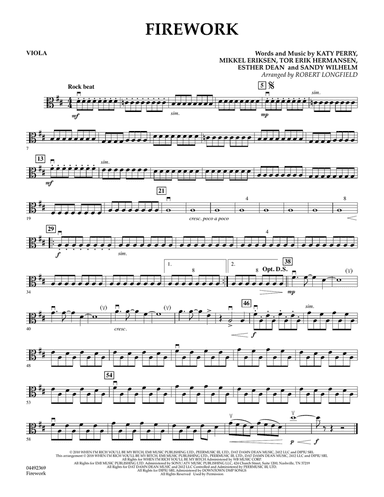 Firework (arr. Robert Longfield) - Viola