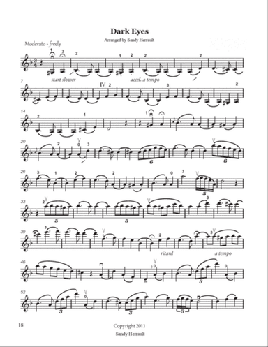 Dark Eyes, for Violin and Piano