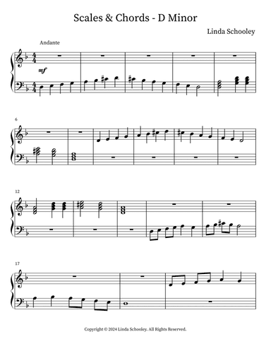 Scales & Chords - D Minor