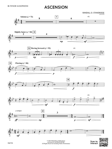 Ascension: B-flat Tenor Saxophone