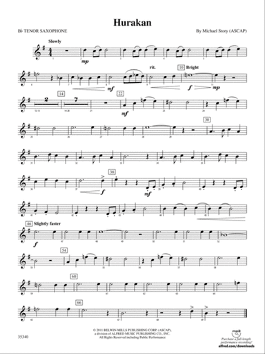 Hurakan: B-flat Tenor Saxophone
