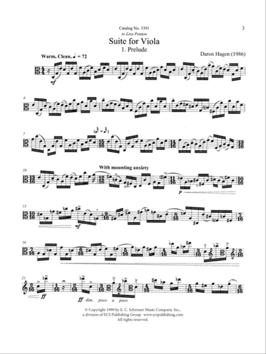 Suite for Viola (Downloadable)
