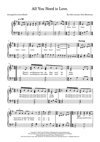 All You Need Is Love