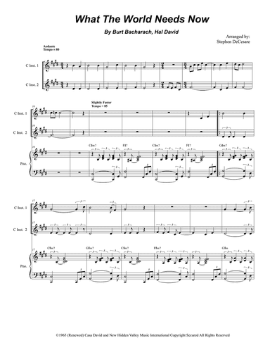 What The World Needs Now Is Love