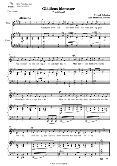 Gladjens blomster (F-sharp minor)