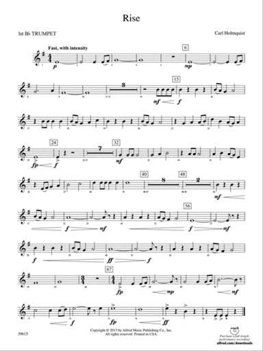 Rise: 1st B-flat Trumpet
