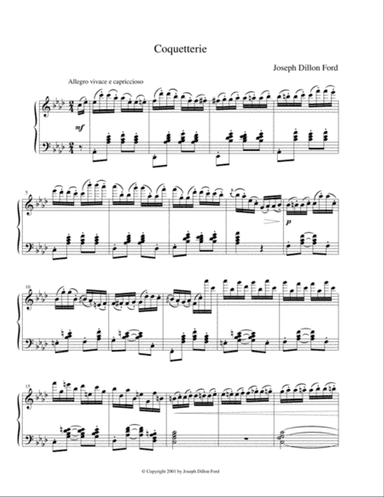 Coquetterie for piano solo