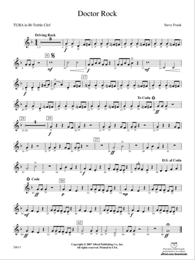 Doctor Rock: (wp) B-flat Tuba T.C.