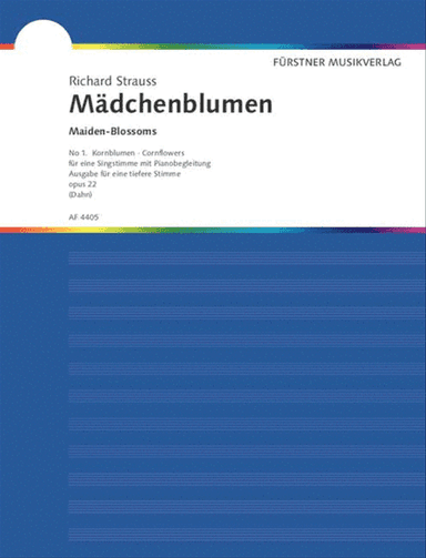 Maiden-Blossoms – Four Poems by Felix Dahn for Voice and Piano