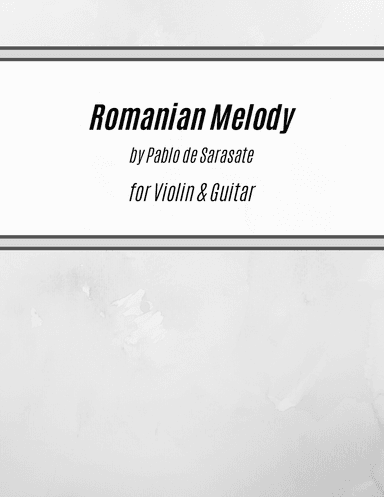 Romanian Melody (for Violin and Guitar)