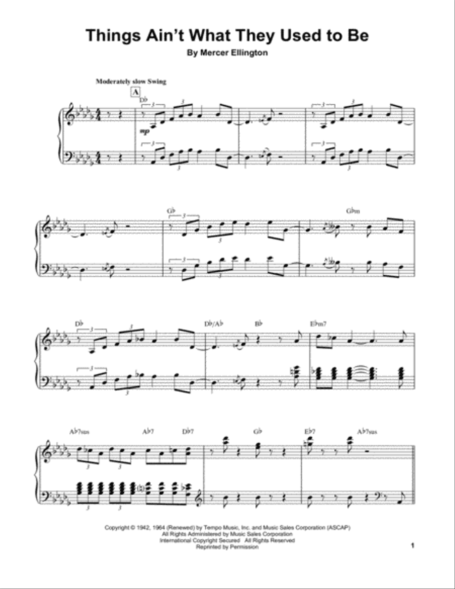 Things Ain't What They Used To Be