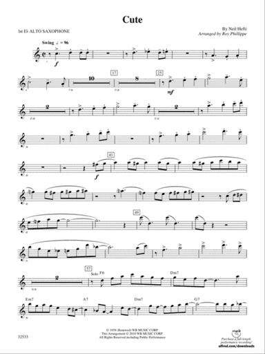 Cute: E-flat Alto Saxophone