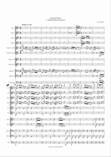 "Tyneside Dances" Suite - symphonic wind dectet