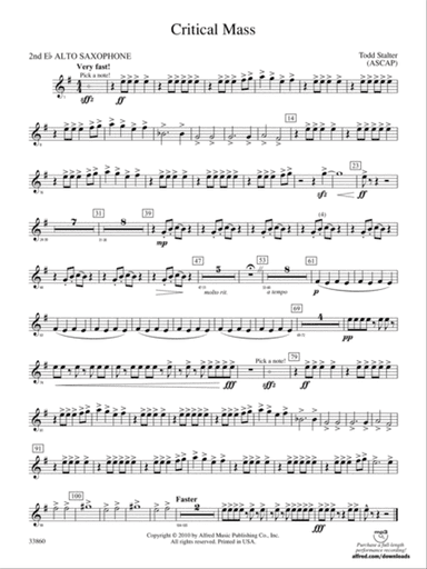 Critical Mass: 2nd E-flat Alto Saxophone