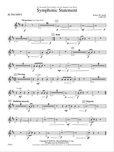 Symphonic Statement: 1st B-flat Trumpet