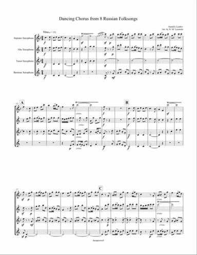 Dancing Chorus from 8 Russian Folksongs