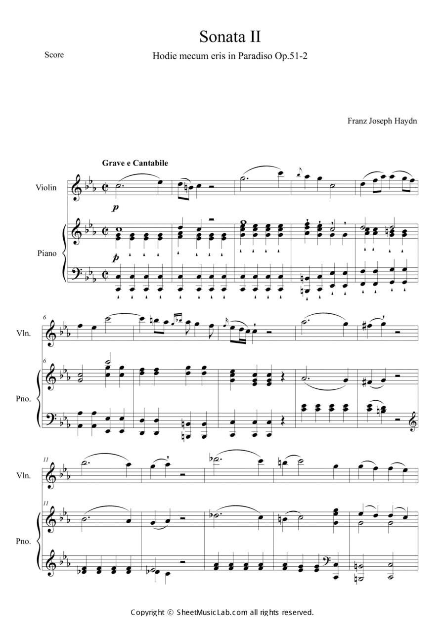 String Quartet, Op. 51: II. Hodie mecum eris in paradiso