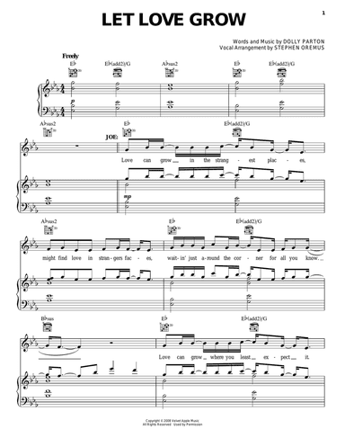 Let Love Grow (from 9 to 5: The Musical)